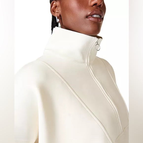 Sweaty Betty Sand Wash Funnel Neck Half Zip Sweatshirt - Picture 2 of 8